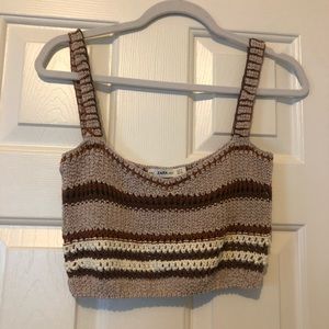 Zara knit crop top